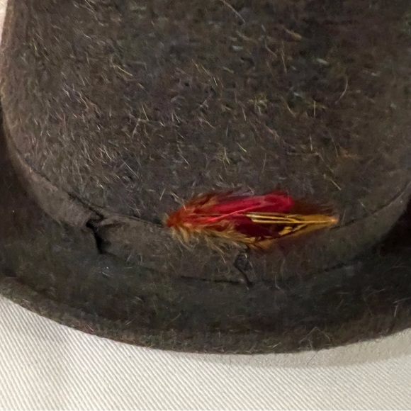 Vintage Mens Wool Fedora Hat - Picture 8 of 15